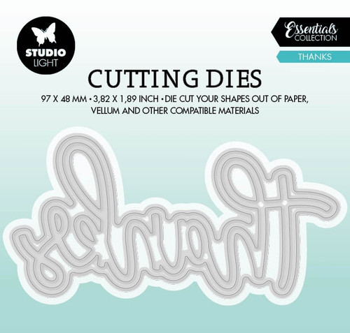 Studio Light Essentials Cutting Die-Nr. 711, Thanks - LESCD711 - 8713943145944