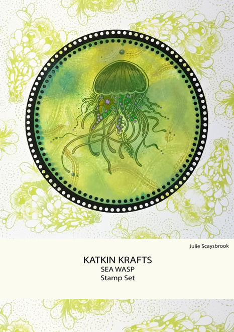 Creative Expressions 6"X8" Clear Stamp Set By Katkin Krafts-Sea Wasp KK0001