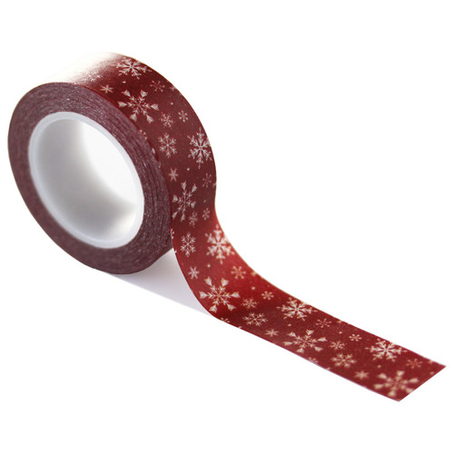 Echo Park Washi Tape 30'-Bright Snowflakes, Christmas Time CT330027