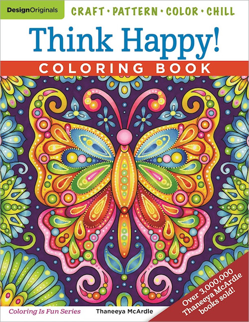 Think Happy! Coloring Book-Softcover B7204119 - 9781497204119
