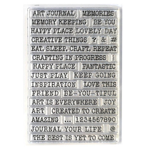 Elizabeth Craft Clear Stamps-Journal Phrases 1 -Journal Your Life EC-CS294 - 810003536952