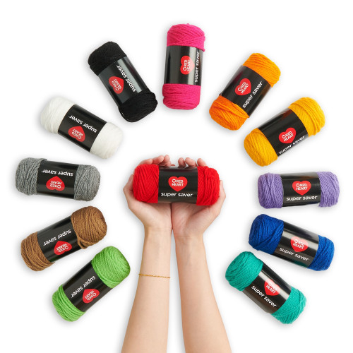 Red Heart Super Saver Super Yarn Crochet Kit W/Accessories- - KIT002 Red Heart Super Saver Super Yarn Crochet Kit W/Accessories- - KIT002