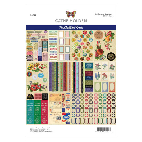 Spellbinders Sticker Pad 6"X8.5" 12/Sheets-Flea Market FindsStationer's Boutique CH027 - 813233033079