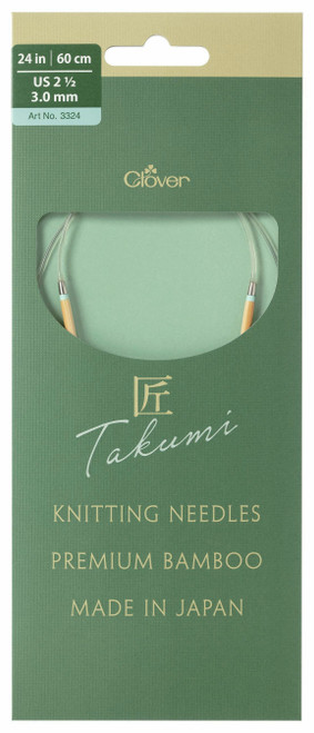 TAKUMI Pro Circular Knitting Needles 24"-US 2 1/2 / 3.0 mm 3324 - 051221233241