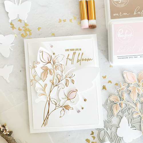 Pinkfresh Studio Hot Foil Plate-Delicate Rosebuds - PF207623 Pinkfresh Studio Hot Foil Plate-Delicate Rosebuds - PF207623