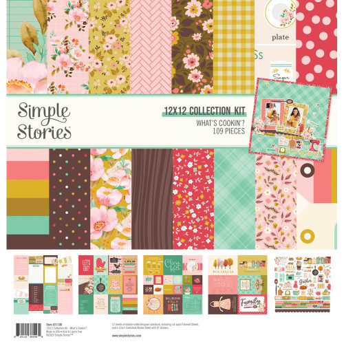 Simple Stories Collection Kit 12"X12"-What's Cookin'? WC21100 - 810112385564