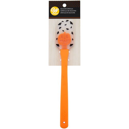 Wilton Silicone Spatula-Clear W/Pumpkin W0300353 - 070896163578