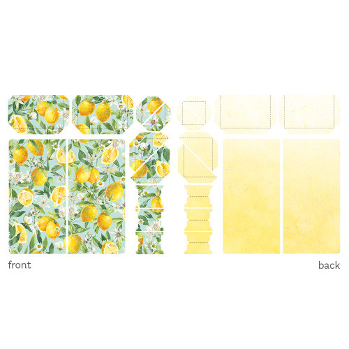 P13 Travel Journal Elements Set 33/Pkg-Fresh Lemonade P13LEM40