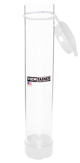 Viewtainer Tethered Cap Storage Container 2.75"X15"-White - CRT27515-6