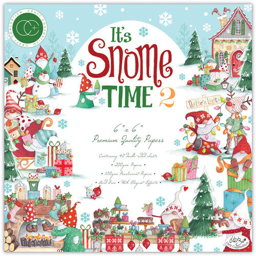 Craft Consortium Double-Sided Paper Pad 6"X6" 40/Pkg-It's Snome Time 2 PPAD043B - 5060921931567