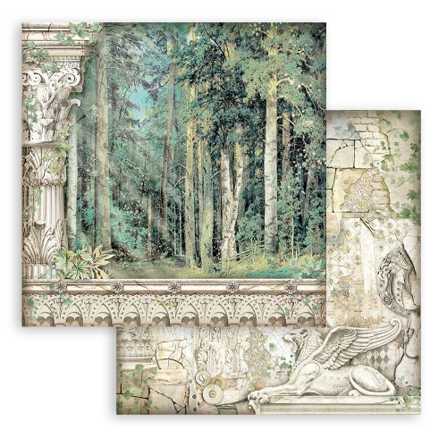 Stamperia Double-Sided Paper Pad 8"X8" 10/Pkg-Magic Forest, 10 Designs/1 Each SBBS78