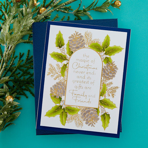 Spellbinders BetterPress Letterpress Press Plates & Die Set-Magic Of Christmas Frame BP076