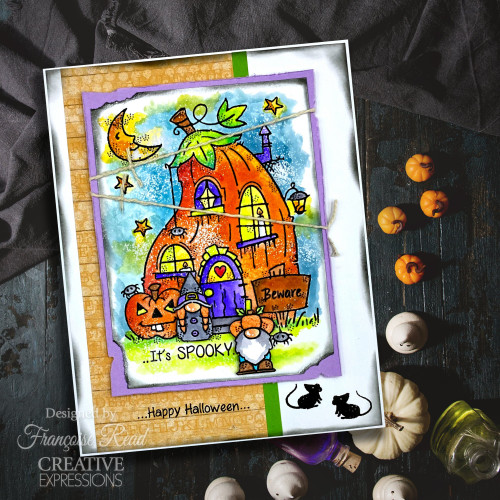 Woodware Clear Stamps 4"X6"-Pumpkin House FRS1011