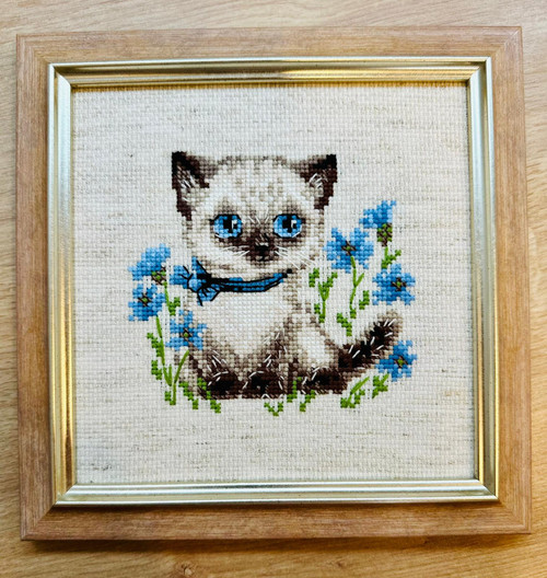 RIOLIS Counted Cross Stitch Kit 6"X6"-Siamese Kitten (14 Count) R2118