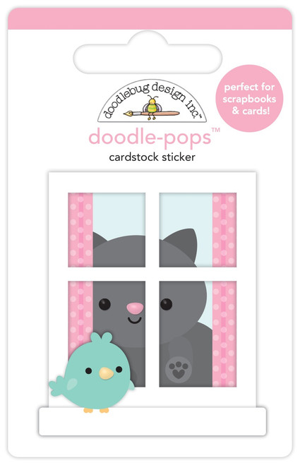Doodlebug Doodle-Pops 3D Stickers-Hello Friend DP7607 - 842715076075
