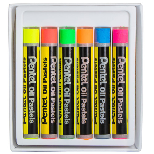 Pentel Oil Pastels-Fluorescent - PHN6-F6