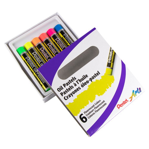 Pentel Oil Pastels-Fluorescent - PHN6-F6 Pentel Oil Pastels-Fluorescent - PHN6-F6
