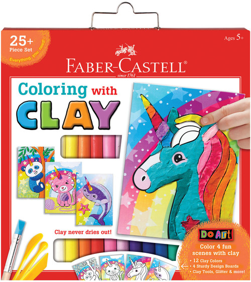 Faber-Castell Do Art Coloring With Clay Kit-Unicorn & Friends 14335 - 092633312650