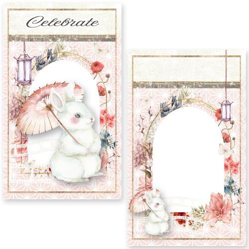 Moon Bunny Journal Card Pack 20/Pkg-4 Designs/5 Each - MP-61247 Moon Bunny Journal Card Pack 20/Pkg-4 Designs/5 Each - MP-61247