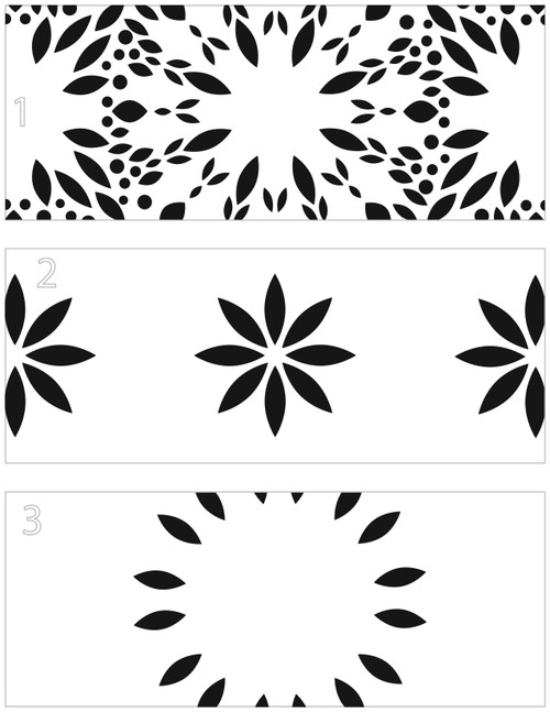 Crafter's Workshop Layered Card Stencil 8.5"X11"-Slimline Layered Mums TCW8.5-6033 - 842254060337