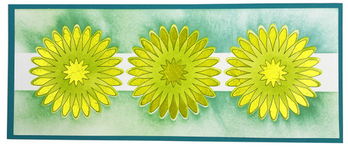 Crafter's Workshop Layered Card Stencil 8.5"X11"-Slimline Layered Mums - 5A002KHG-6033