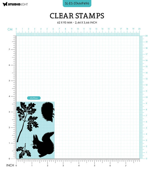 Studio Light Essentials Clear Stamp-Nr. 496, Forest Animals - SSAMP496