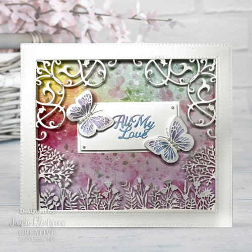 Creative Expressions Craft Dies By Jamie Rodgers-Wings Of WonderButterfly Garden Wishes CEDJR062