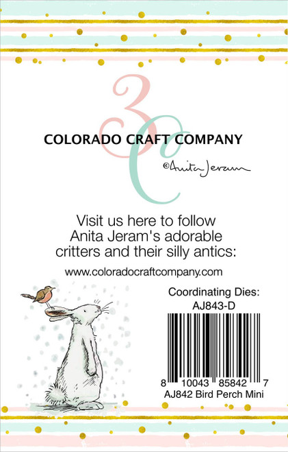 Colorado Craft Company Clear Stamps 2"X3"-Bird Perch MiniBy Anita Jeram C3AJ842