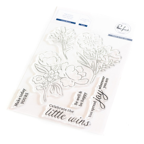 Pinkfresh Studio Clear Stamp Set 4"X6"-Lovely Blooms - PF207723 - 736952880703