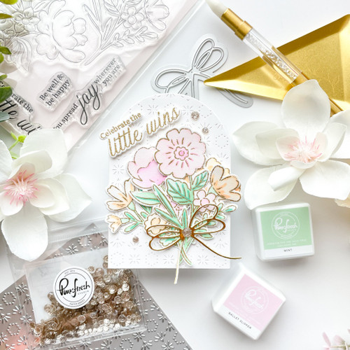 Pinkfresh Studio Clear Stamp Set 4"X6"-Lovely Blooms PF207723