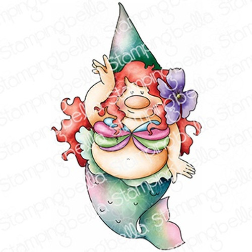 Stamping Bella Cling Stamps-Gnome Mermaid EB1201 - 666307912011