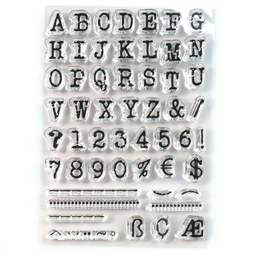 Elizabeth Craft Clear Stamps-Alphabet ECCS312 - 810003537676