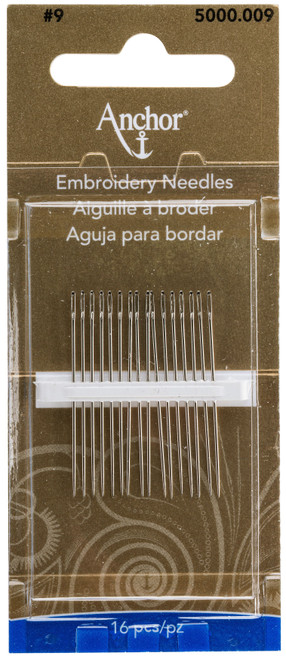 Anchor Embroidery Hand Needles-Size 9 5000A-009 - 073650072482