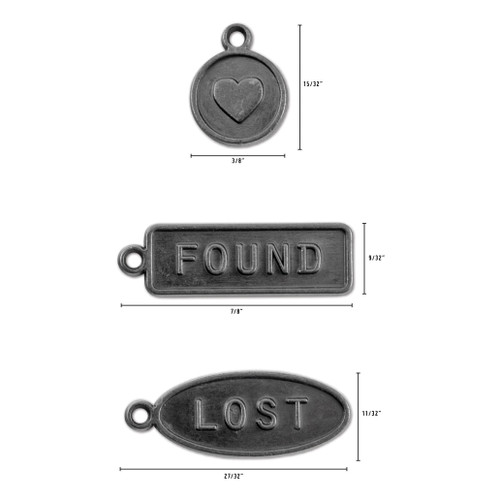 Idea-Ology Metal Word Tags-12/Pkg TH94330
