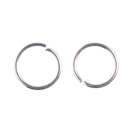 John Bead Jump Ring Round 6mm 142/Pkg-Silver 1401004