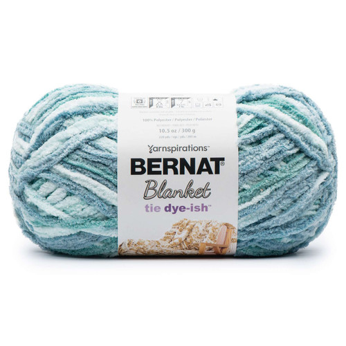 Bernat Blanket Tie Dye-Ish Yarn-Tropical Sea - 166060-60008 - 057355484382