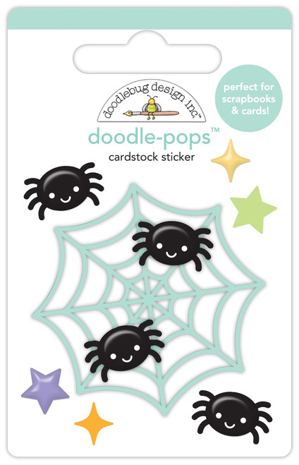 Doodlebug Doodle-Pops 3D Stickers-Sweet & Spooky Spiderlings DB8241 - 842715082410