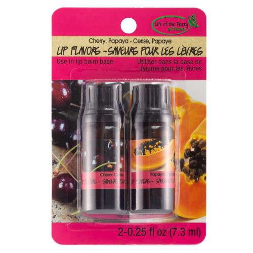 Life Of The Party Lip Flavor 2/Pkg-Black Cherry & Papaya 610LF-24 - 649979610249