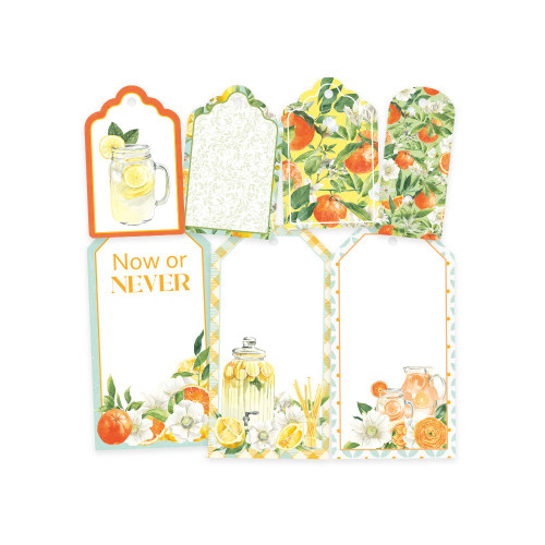 Fresh Lemonade Double-Sided Cardstock Tags 7/Pkg-#03 - P13LEM23 Fresh Lemonade Double-Sided Cardstock Tags 7/Pkg-#03 - P13LEM23