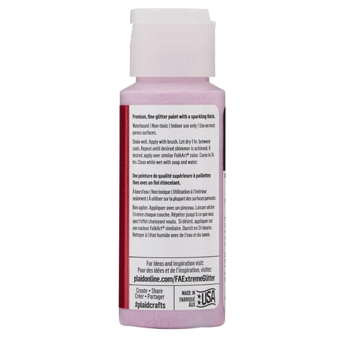 FolkArt Extreme Glitter Paint 2oz-Red XGLT-2792