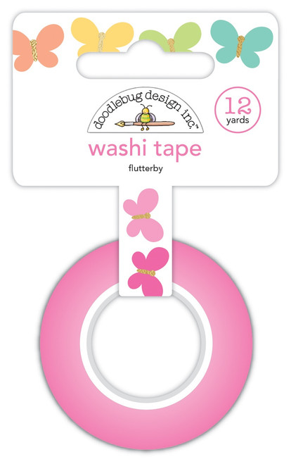 Doodlebug Washi Tape-Flutterby, Hello Again DB8154 - 842715081543