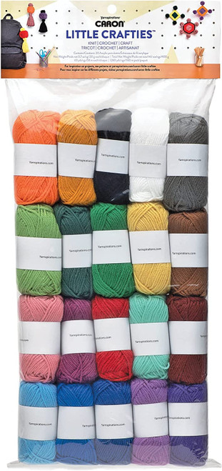 Caron Little Crafties Yarn 20/Pkg-Assorted - 296625 - 057355476622 Caron Little Crafties Yarn 20/Pkg-Assorted - 296625 - 057355476622