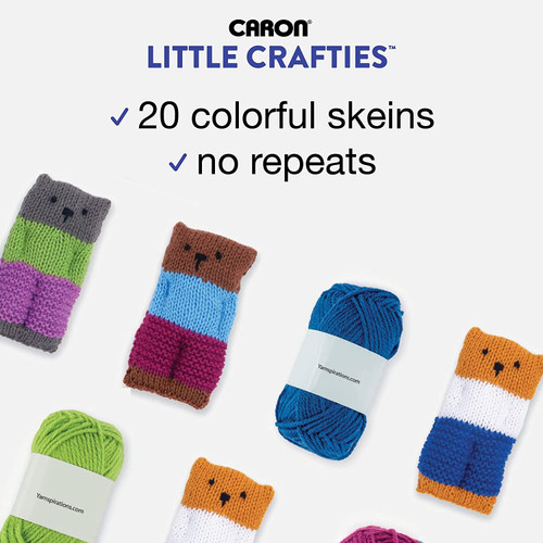 Caron Little Crafties Yarn 20/Pkg-Assorted - 296625 Caron Little Crafties Yarn 20/Pkg-Assorted - 296625