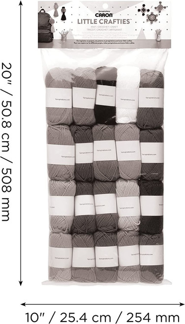 Caron Little Crafties Yarn 20/Pkg-Assorted - 296625 Caron Little Crafties Yarn 20/Pkg-Assorted - 296625