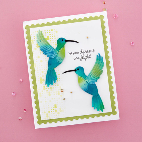 Spellbinders Etched Dies By Bibi Cameron-Pop-Up Hummingbird S5561