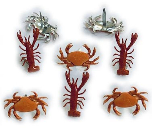 Eyelet Outlet Shape Brads 12/Pkg-Crab & Lobster - QBRD2-21 - 810787025727 Eyelet Outlet Shape Brads 12/Pkg-Crab & Lobster - QBRD2-21 - 810787025727