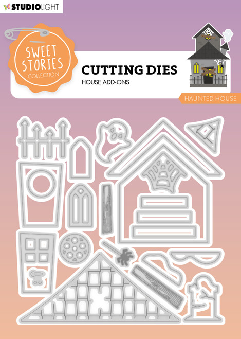 Studio Light Sweet Stories Cutting Die-Nr. 724, Haunted House LSSCD724 - 8713943146415