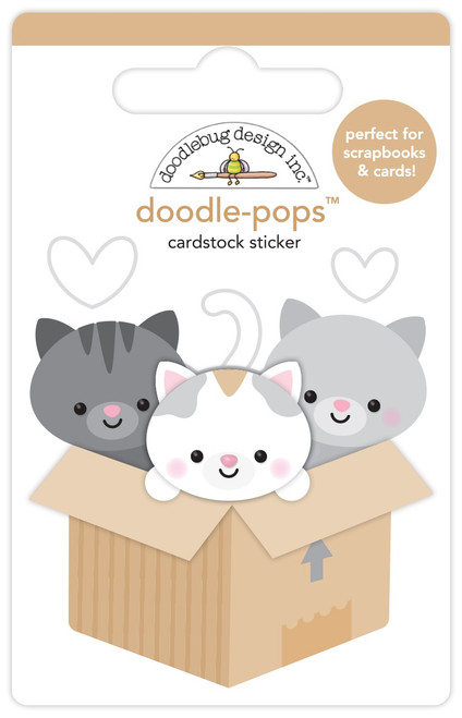 Doodlebug Doodle-Pops 3D Stickers-Kitty Litter - DP7612 - 842715076129 Doodlebug Doodle-Pops 3D Stickers-Kitty Litter - DP7612 - 842715076129