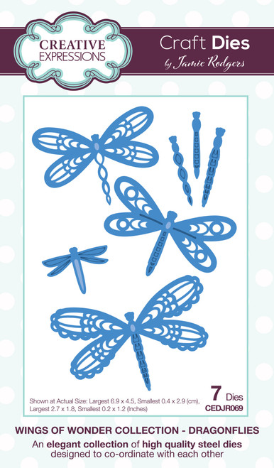 Creative Expressions Craft Dies By Jamie Rodgers-Wings Of WonderDragonflies CEDJR069 - 5055305978979