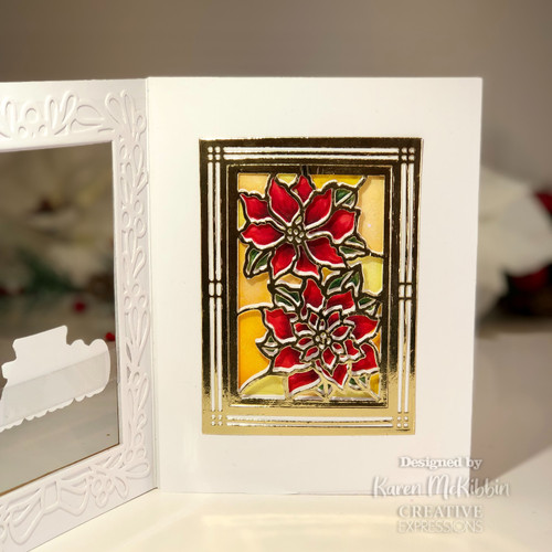 Creative Expressions Craft Dies By Sue Wilson-Festive Stained Glass Poinsettia CED3263